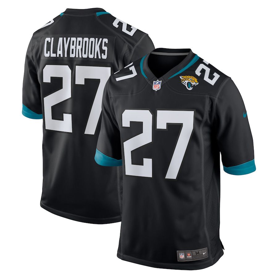 Men Jacksonville Jaguars #27 Chris Claybrooks Nike Black Game NFL Jersey->jacksonville jaguars->NFL Jersey